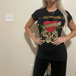 Y2K Ed Hardy T Shirt